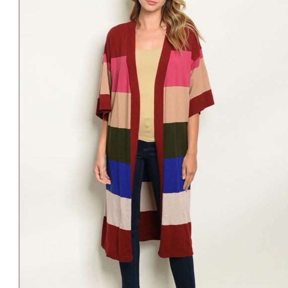 Colorblock cardigan, AKIRA, New!! - Picture 5 of 7